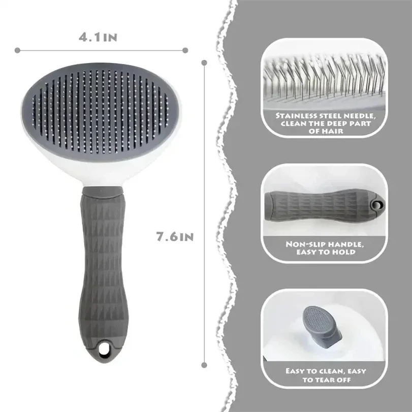 Rugged Pet Hair Removal Brush